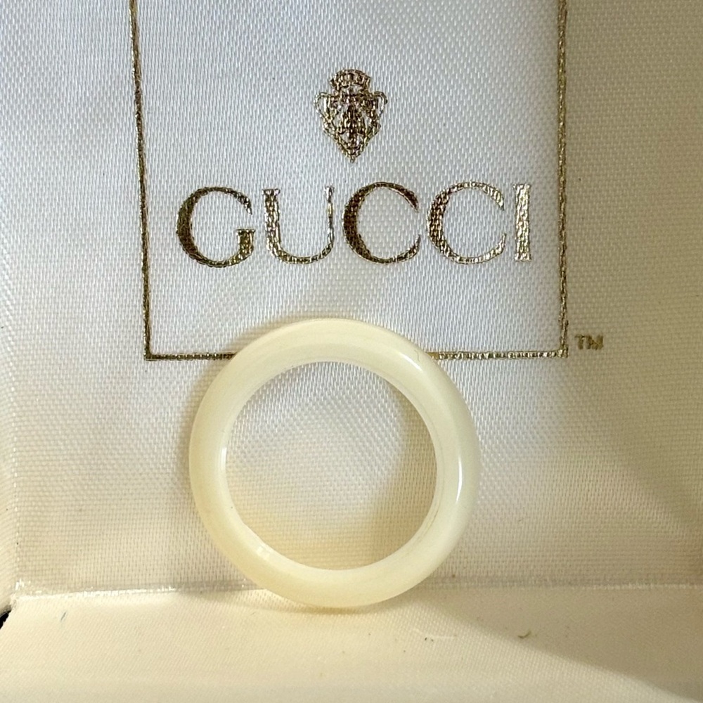 GUCCI WHITE BEZEL for the Vintage GUCCI Interchangeable bezel watch - Picture 2 of 5